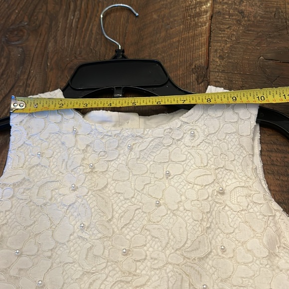 Alice Pi Little Girls Ivory Lace / Tulle Flower Girl / Communion Dress. Size 4 - Picture 8 of 12